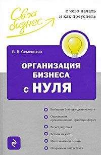 Виталий Семенихин - Организация бизнеса с нуля. С чего начать и как преуспеть