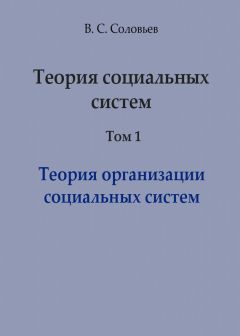 Читайте книги онлайн на Bookidrom.ru! Бесплатные книги в одном клике Владимир Соловьев - Теория социальных систем. Том 1. Теория организации социальных систем