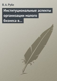 Читайте книги онлайн на Bookidrom.ru! Бесплатные книги в одном клике Вера Рубе - Институциональные аспекты организации малого бизнеса в развитых странах и в России. Учебное пособие