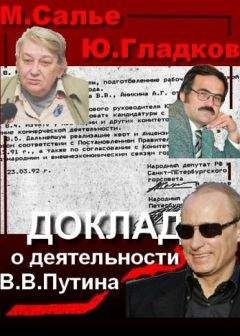 Читайте книги онлайн на Bookidrom.ru! Бесплатные книги в одном клике Марина Салье - Доклад о деятельности В.В. Путина на посту главы комитета по внешним связям мэрии Санкт-Петербурга
