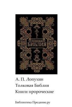 Читайте книги онлайн на Bookidrom.ru! Бесплатные книги в одном клике Александр Лопухин - Толковая Библия. Ветхий Завет. Книги пророческие