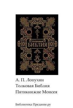 Читайте книги онлайн на Bookidrom.ru! Бесплатные книги в одном клике Александр Лопухин - Толковая Библия. Ветхий Завет. Пятикнижие