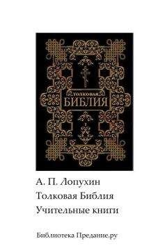 Читайте книги онлайн на Bookidrom.ru! Бесплатные книги в одном клике Александр Лопухин - Толковая Библия. Ветхий Завет. Книги учительные