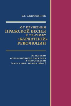 Читайте книги онлайн на Bookidrom.ru! Бесплатные книги в одном клике Элла Задорожнюк - От крушения Пражской весны к триумфу «бархатной» революции. Из истории оппозиционного движения в Чехословакии (август 1968 – ноябрь 1989 г.)