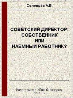 Читайте книги онлайн на Bookidrom.ru! Бесплатные книги в одном клике Авенир Соловьёв - Советский директор: собственник или наёмный работник?