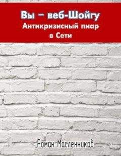 Читайте книги онлайн на Bookidrom.ru! Бесплатные книги в одном клике Роман Масленников - Вы – веб-Шойгу. Антикризисный пиар в Сети