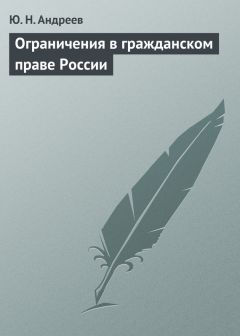 Читайте книги онлайн на Bookidrom.ru! Бесплатные книги в одном клике Юрий Андреев - Ограничения в гражданском праве России