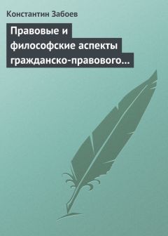 Читайте книги онлайн на Bookidrom.ru! Бесплатные книги в одном клике Константин Забоев - Правовые и философские аспекты гражданско-правового договора