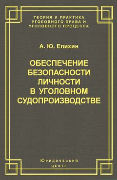 Читайте книги онлайн на Bookidrom.ru! Бесплатные книги в одном клике Александр Епихин - Обеспечение безопасности личности в уголовном судопроизводстве