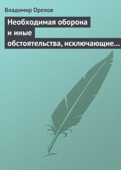 Читайте книги онлайн на Bookidrom.ru! Бесплатные книги в одном клике Владимир Орехов - Необходимая оборона и иные обстоятельства, исключающие преступность деяния