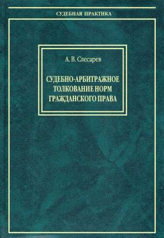 Читайте книги онлайн на Bookidrom.ru! Бесплатные книги в одном клике Александр Слесарев - Судебно-арбитражное толкование норм гражданского права