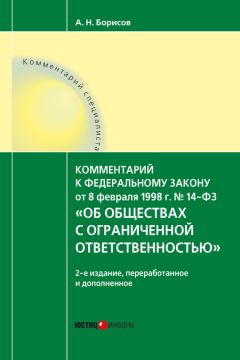 Читайте книги онлайн на Bookidrom.ru! Бесплатные книги в одном клике Александр Борисов - Комментарий к Федеральному закону от 8 февраля 1998 г. № 14-ФЗ «Об обществах с ограниченной ответственностью» (постатейный)