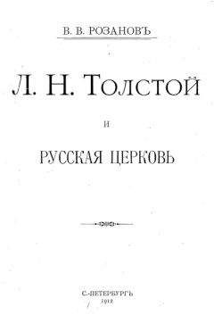 Читайте книги онлайн на Bookidrom.ru! Бесплатные книги в одном клике Василий Розанов - Л. Н. Толстой и Русская Церковь