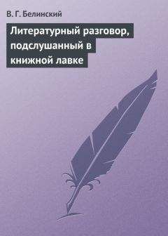 Читайте книги онлайн на Bookidrom.ru! Бесплатные книги в одном клике Виссарион Белинский - Литературный разговор, подслушанный в книжной лавке