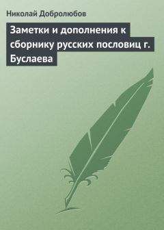 Читайте книги онлайн на Bookidrom.ru! Бесплатные книги в одном клике Николай Добролюбов - Заметки и дополнения к сборнику русских пословиц г. Буслаева