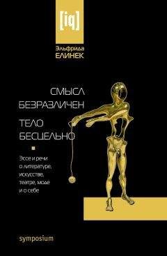 Эльфрида Елинек - Смысл безразличен. Тело бесцельно. Эссе и речи о литературе, искусстве, театре, моде и о себе