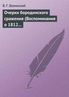 Читайте книги онлайн на Bookidrom.ru! Бесплатные книги в одном клике Виссарион Белинский - Очерки бородинского сражения (Воспоминания о 1812 годе)