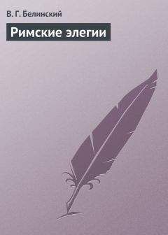 Читайте книги онлайн на Bookidrom.ru! Бесплатные книги в одном клике Виссарион Белинский - Римские элегии