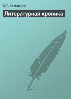 Читайте книги онлайн на Bookidrom.ru! Бесплатные книги в одном клике Виссарион Белинский - Литературная хроника