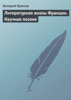 Читайте книги онлайн на Bookidrom.ru! Бесплатные книги в одном клике Валерий Брюсов - Литературная жизнь Франции. Научная поэзия