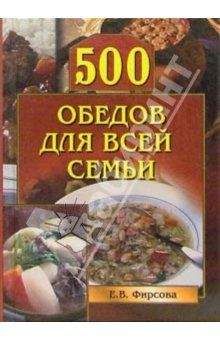 Читайте книги онлайн на Bookidrom.ru! Бесплатные книги в одном клике Елена Фирсова - 500 обедов для всей семьи