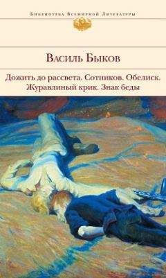 Читайте книги онлайн на Bookidrom.ru! Бесплатные книги в одном клике Василий Быков - Дожить до рассвета; Сотников; Обелиск; Журавлиный крик; Знак беды (сборник)