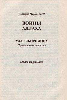 Читайте книги онлайн на Bookidrom.ru! Бесплатные книги в одном клике Дмитрий Черкасов - Воины аллаха. Удар скорпиона