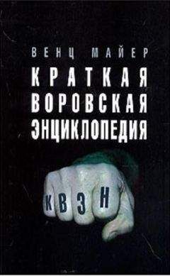 Читайте книги онлайн на Bookidrom.ru! Бесплатные книги в одном клике Вячеслав Майер - Краткая Воровская ЭНциклопедия