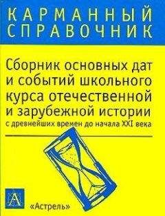 Читайте книги онлайн на Bookidrom.ru! Бесплатные книги в одном клике К. Волкова - Сборник основных дат и событий школьного курса отечественной и зарубежной истории с древнейших времен до начала XXI в.