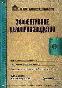 Читайте книги онлайн на Bookidrom.ru! Бесплатные книги в одном клике Владимир Пташинский - Эффективное делопроизводство