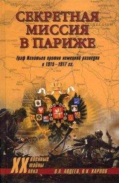 Читайте книги онлайн на Bookidrom.ru! Бесплатные книги в одном клике Валерий Авдеев - Секретная миссия в Париже. Граф Игнатьев против немецкой разведки в 1915–1917 гг.