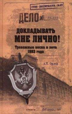 Читайте книги онлайн на Bookidrom.ru! Бесплатные книги в одном клике А. Орлов - Докладывать мне лично! Тревожные весна и лето 1993 года