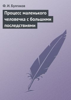 Читайте книги онлайн на Bookidrom.ru! Бесплатные книги в одном клике Федор Булгаков - Процесс маленького человечка с большими последствиями